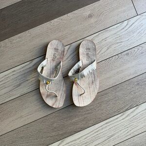 Henry cuir silver sandals made in Italy